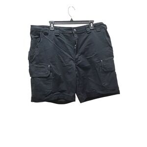 Duluth Trading Shorts Mens 42 Black Relaxed Fit CoolMax Flex Firehose Cargo